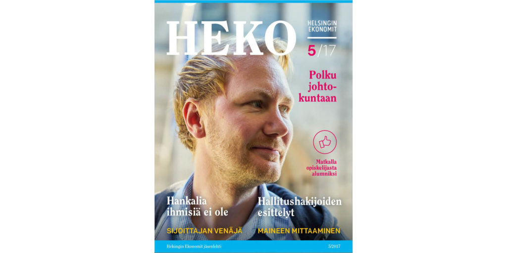 HEKO-lehti 5/2017 kansikuva